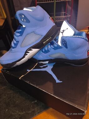 Nike Air Jordan 5 Retro Light Blue Black White